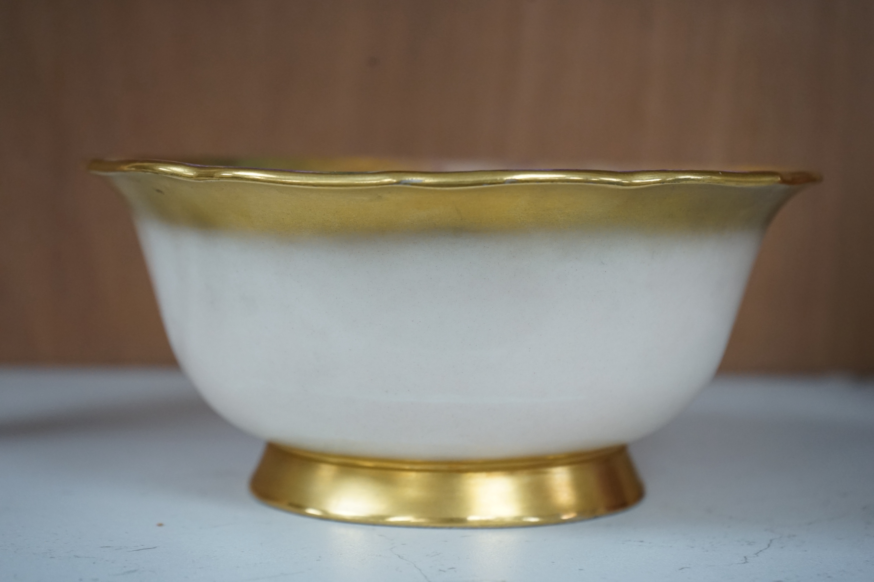 A Royal Worcester fruit painted bowl, signed by Horace Price, 18cm diameter., Condition - good